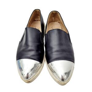 Y2K Top Fashion Black & Silver Sneakers Shoes Size: 5US